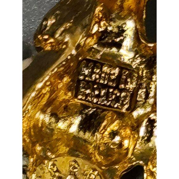 Hutton Wilkinson Mermaid Brooch Swarovski Crystal Red Coral Crown 3" 1990s Signe - Picture 10 of 10